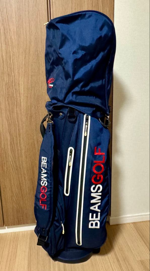 BEAMS GOLF スタンド付きゴルフバッグ ネイビー