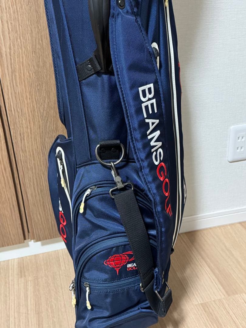 BEAMS GOLF スタンド付きゴルフバッグ ネイビー