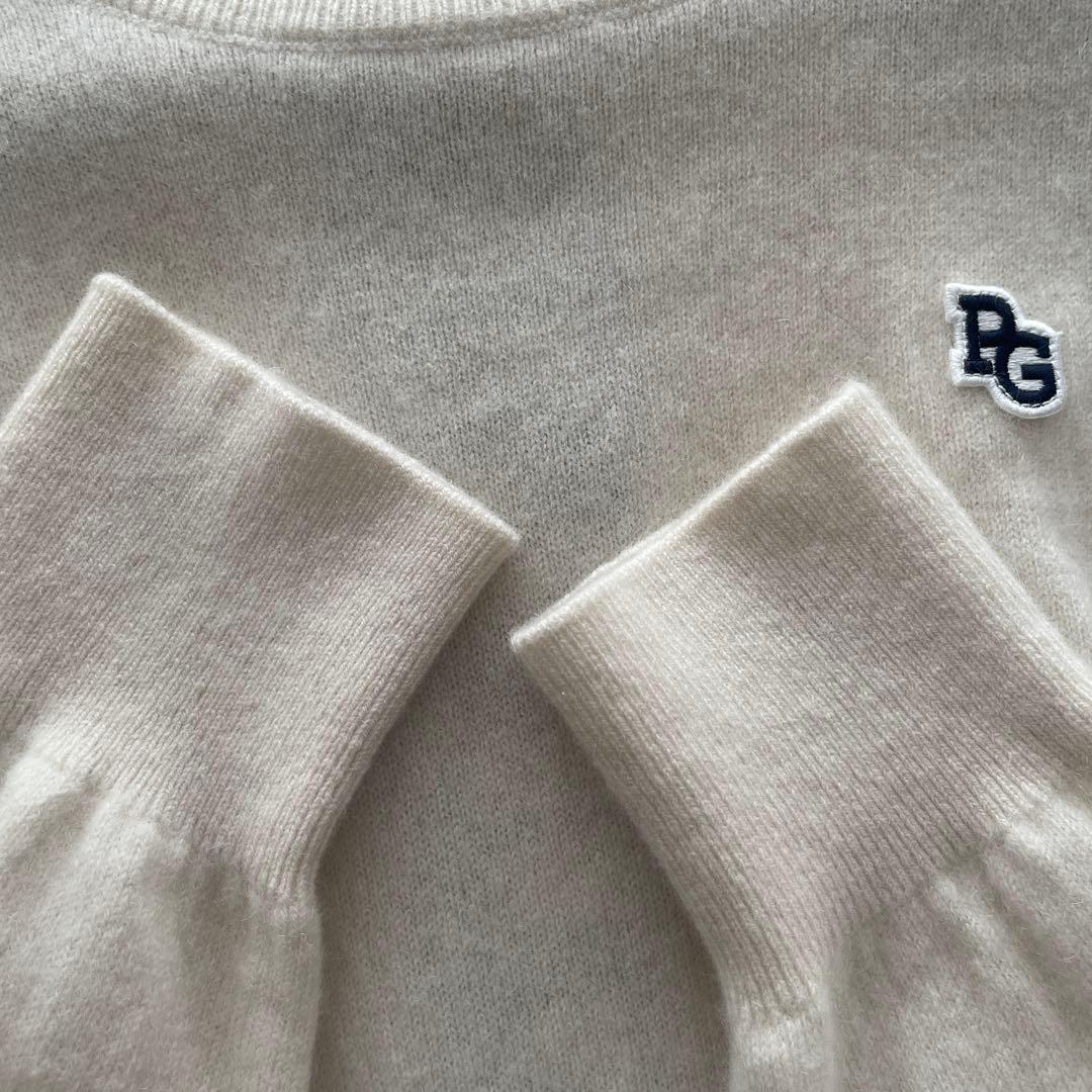 PEARLY GATES ホワイト カシミヤ100%セーター サイズ2