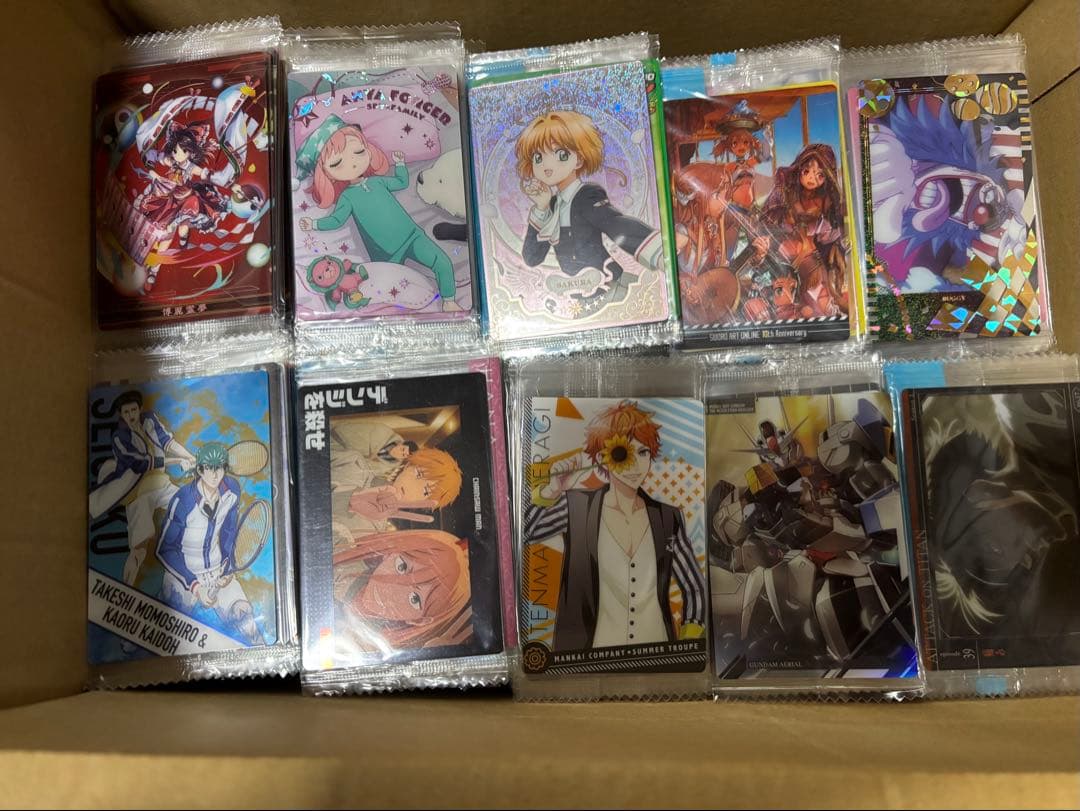 アニメ ウエハース カード 食玩 まとめ売り 500枚 未開封