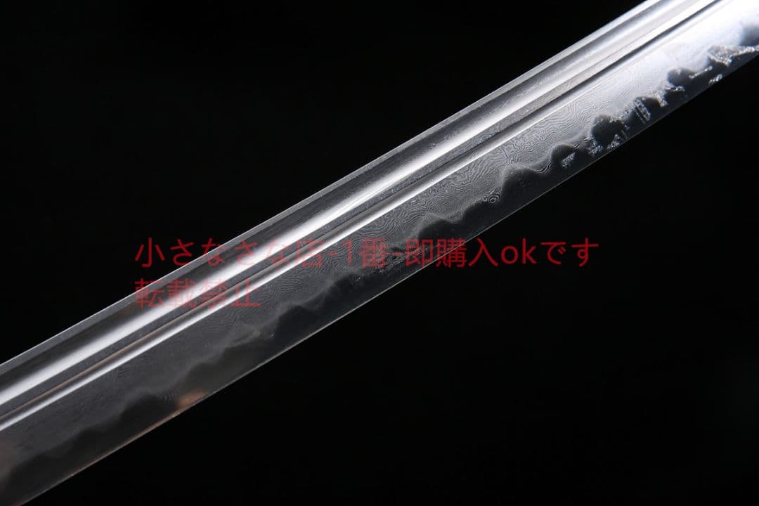 宝龍清刀黒白檀百錬文紋鋼  古兵器 武具 刀装具 日本刀 模造刀 居合刀