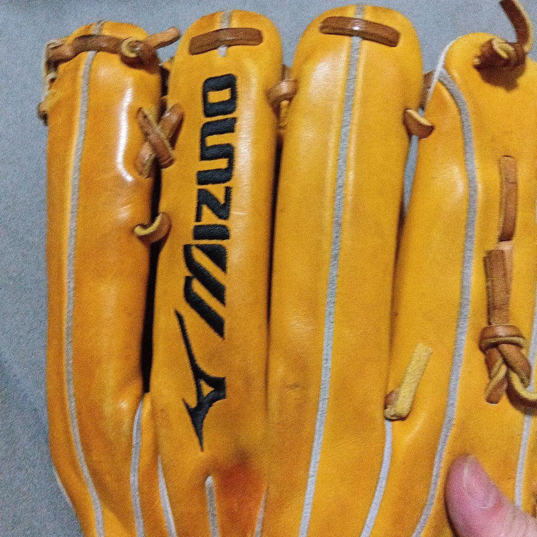 MizunoProUSA 左投、外野手向け硬式グローブ ナチュラル