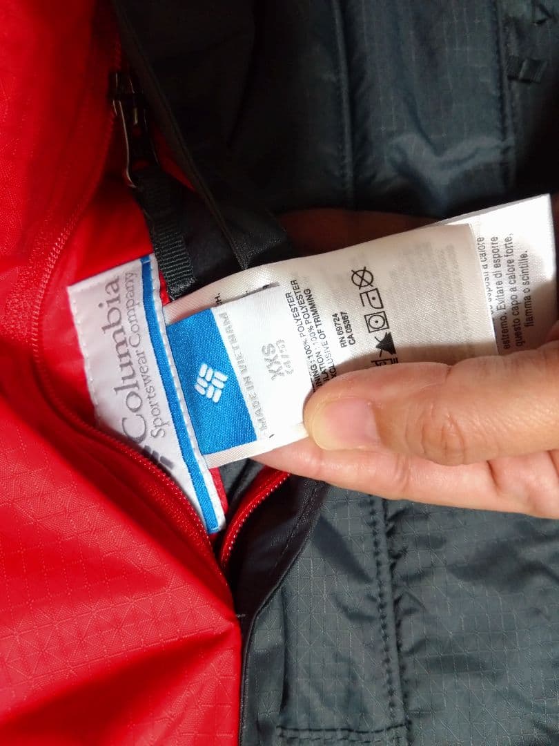 Columbia 子ども用スキーウェア レッド　グレーXXS110リバーシブル