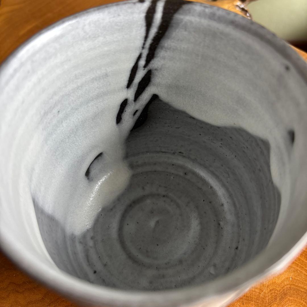 酔月窯 清水潮造 萬古焼 筒茶碗 抹茶碗 茶道具 (15）