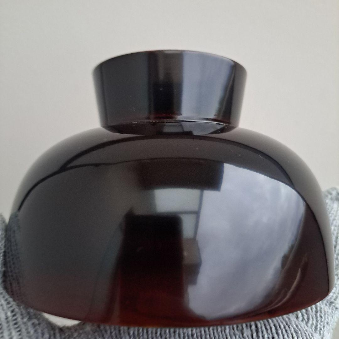 【輪島塗　合鹿椀/大椀×2客】布着本堅地 溜塗　未使用/長期保管品