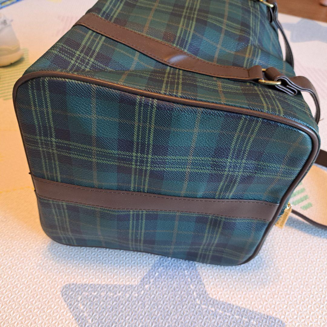 GREENWICH POLO CLUB ボストンバッグ タータンチェック柄　緑