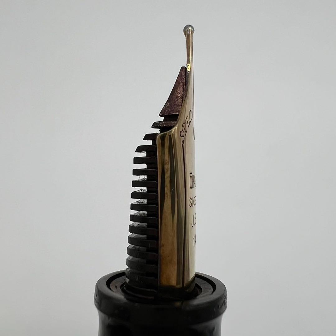 希少　大橋堂 OHASIDO 万年筆 14Kペン先 K18装飾 動作未確認