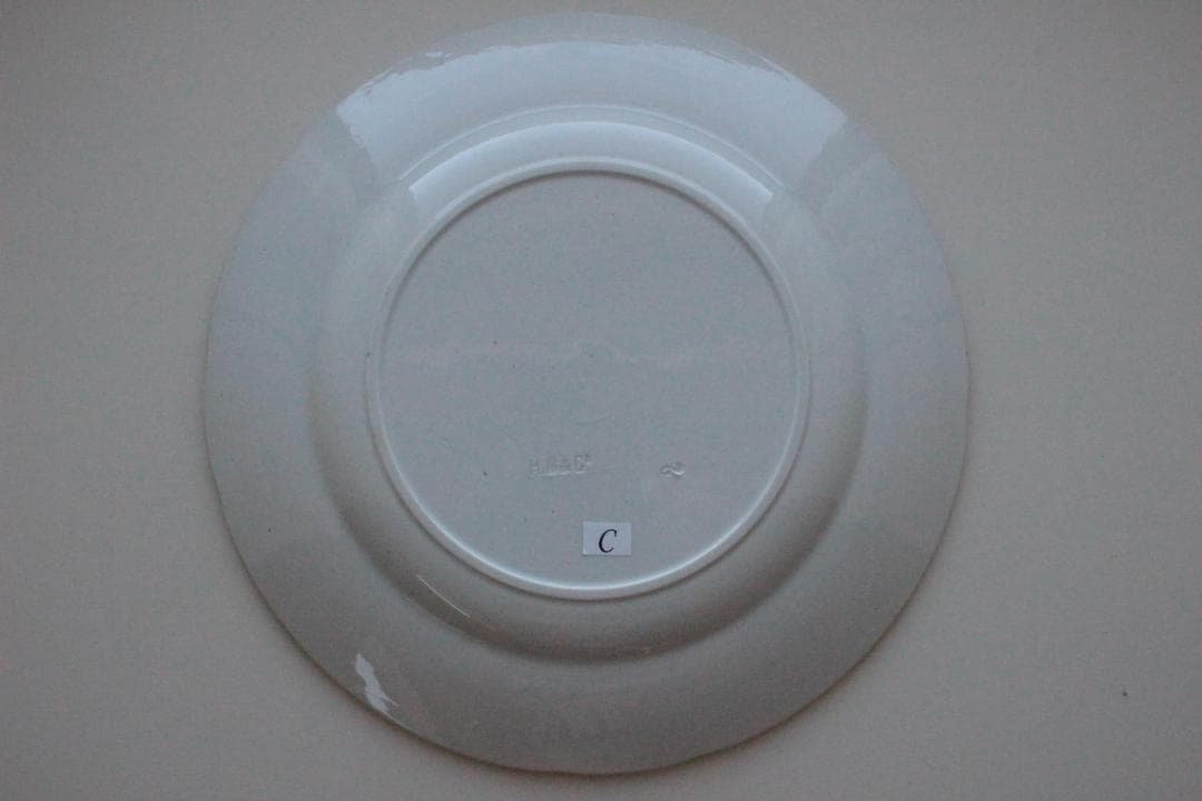 【C】フランスアンティーク・ショワジールロワVILLARDプレート