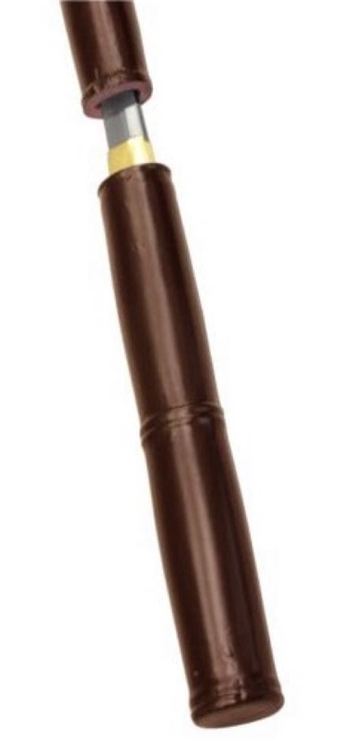 尾形刀剣　座頭市仕込杖　楕円茶竹鞘　日本刀模造刀　コレクション　小道具