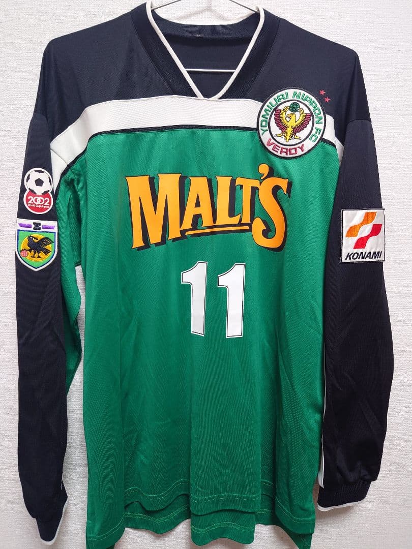 支給品　NIKE　1997 ヴェルディ川崎　三浦知良　カズ　ＫＡＺＵ長袖