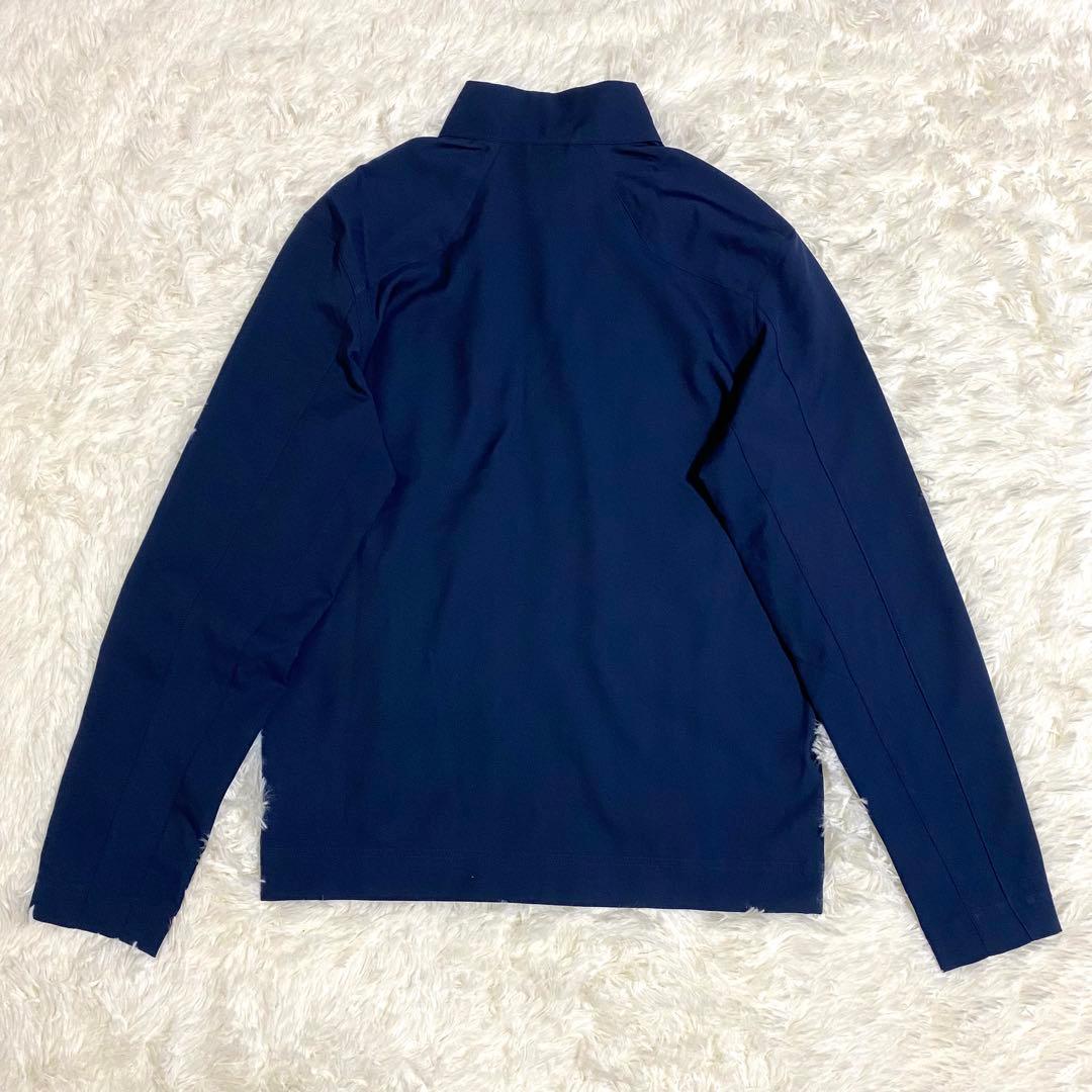 ナイキ　トレーニングウェア　セットアップ　上下　刺繍ロゴ　ランニング　紺色　S