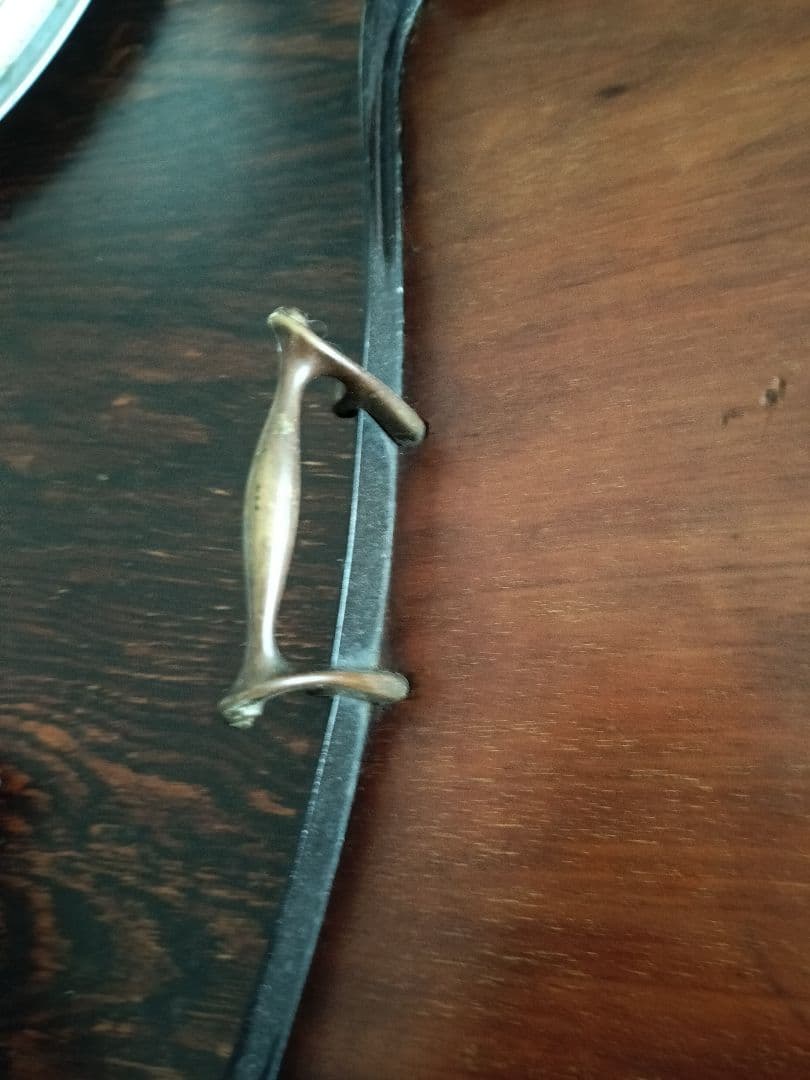 イギリスアンティーク木製のトレイ