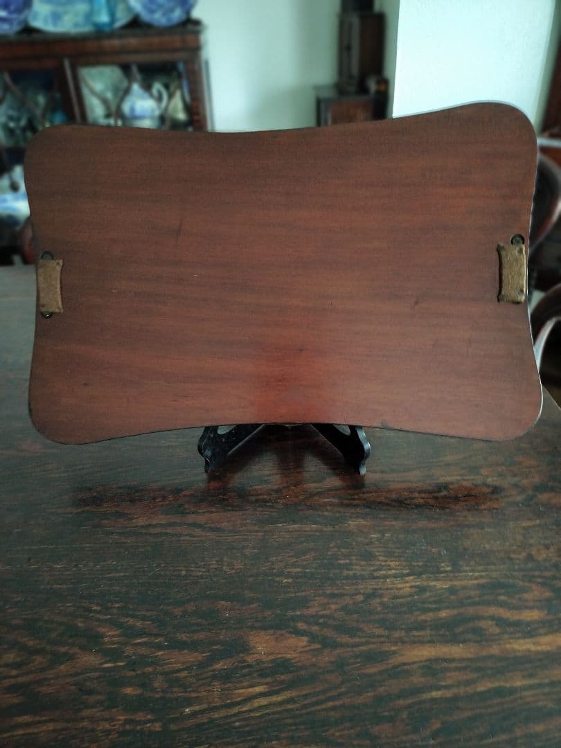 イギリスアンティーク木製のトレイ