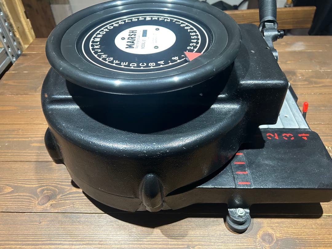 MARSH社製 ステンシルマシン 3/4インチ ブラック 美品 世田谷ベース
