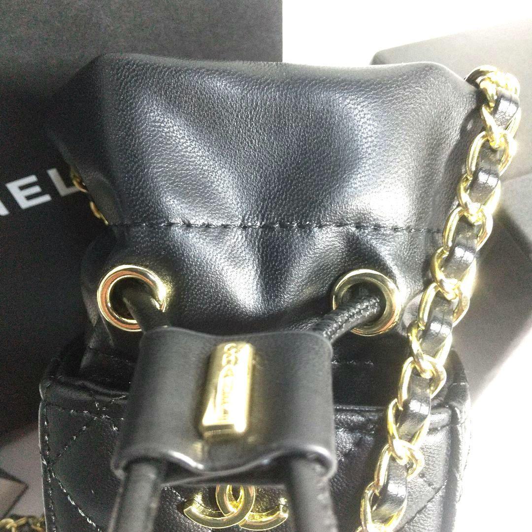 新品未使用CHANELチェーンショルダミニマトラッセ巾着VIP限定ノベルティ