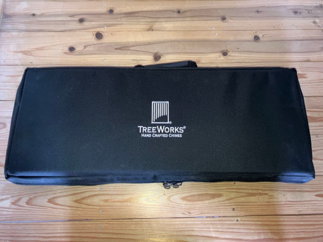 TREEWORKSウインドチャイム 34本 木製フレーム ダンパー付き