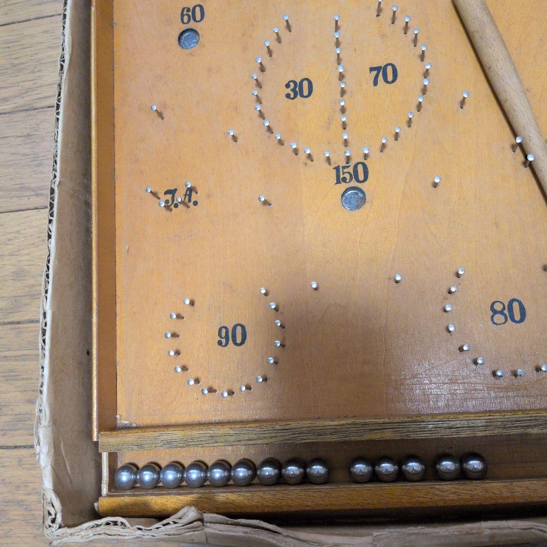 プーレー コリントゲーム 木製 パチンコ ピンボール 昭和レトロ ビンテージ