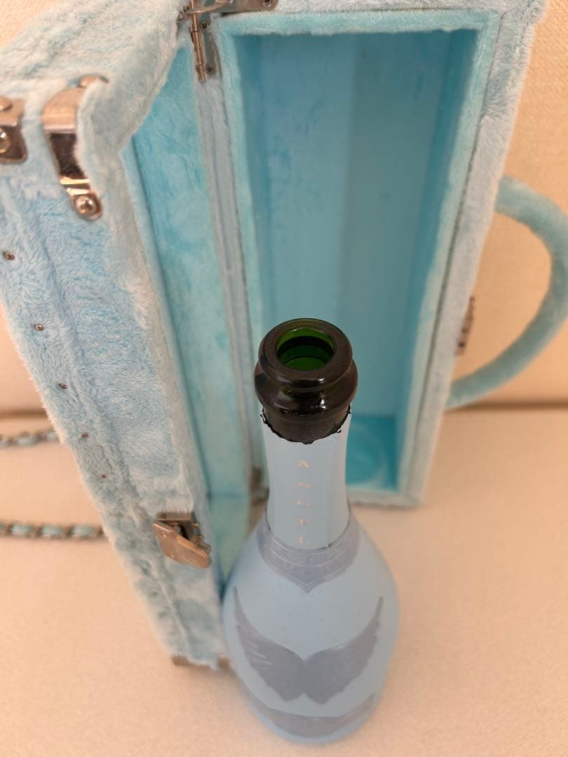 ライトブルー ボトルケース ハンドル付き