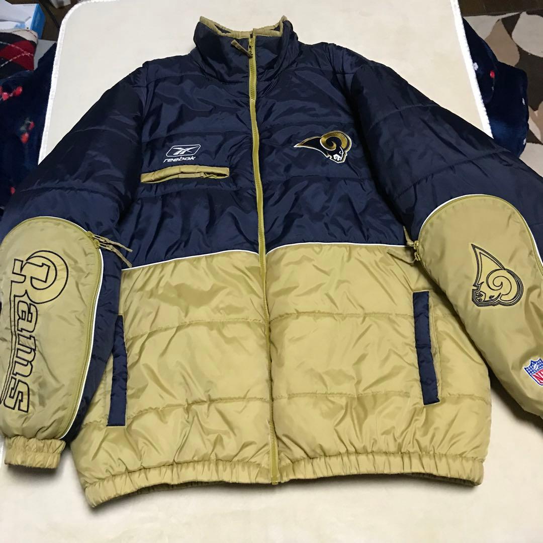 希少　リーボック×N F Lコラボ　ロサンゼルスラムズチームジャケット