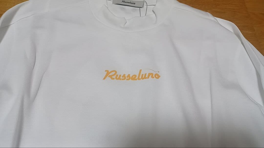 Russeluno ラッセルノ　長袖モックネック ホワイト　薄手　新品　サイズ4