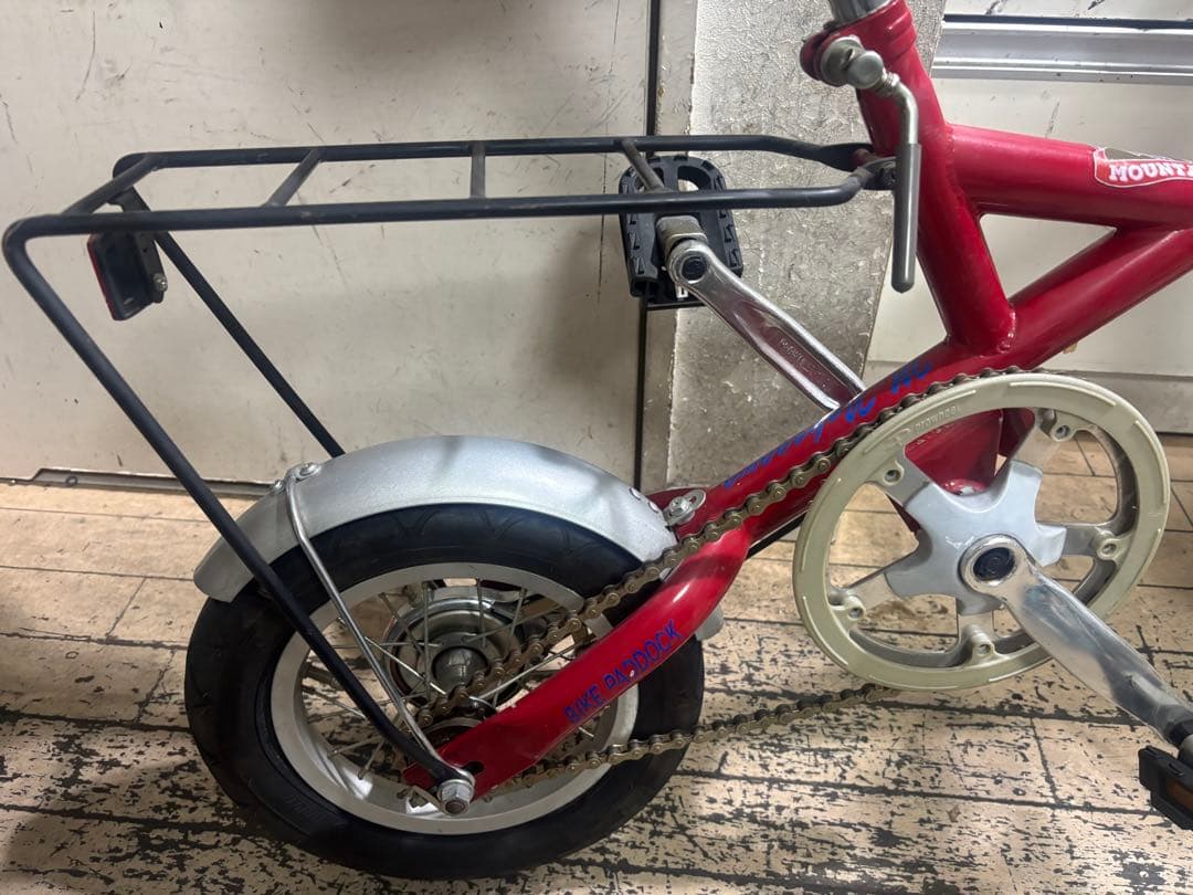 DUCATI MINI ハンドル部の折りたたみ自転車 赤