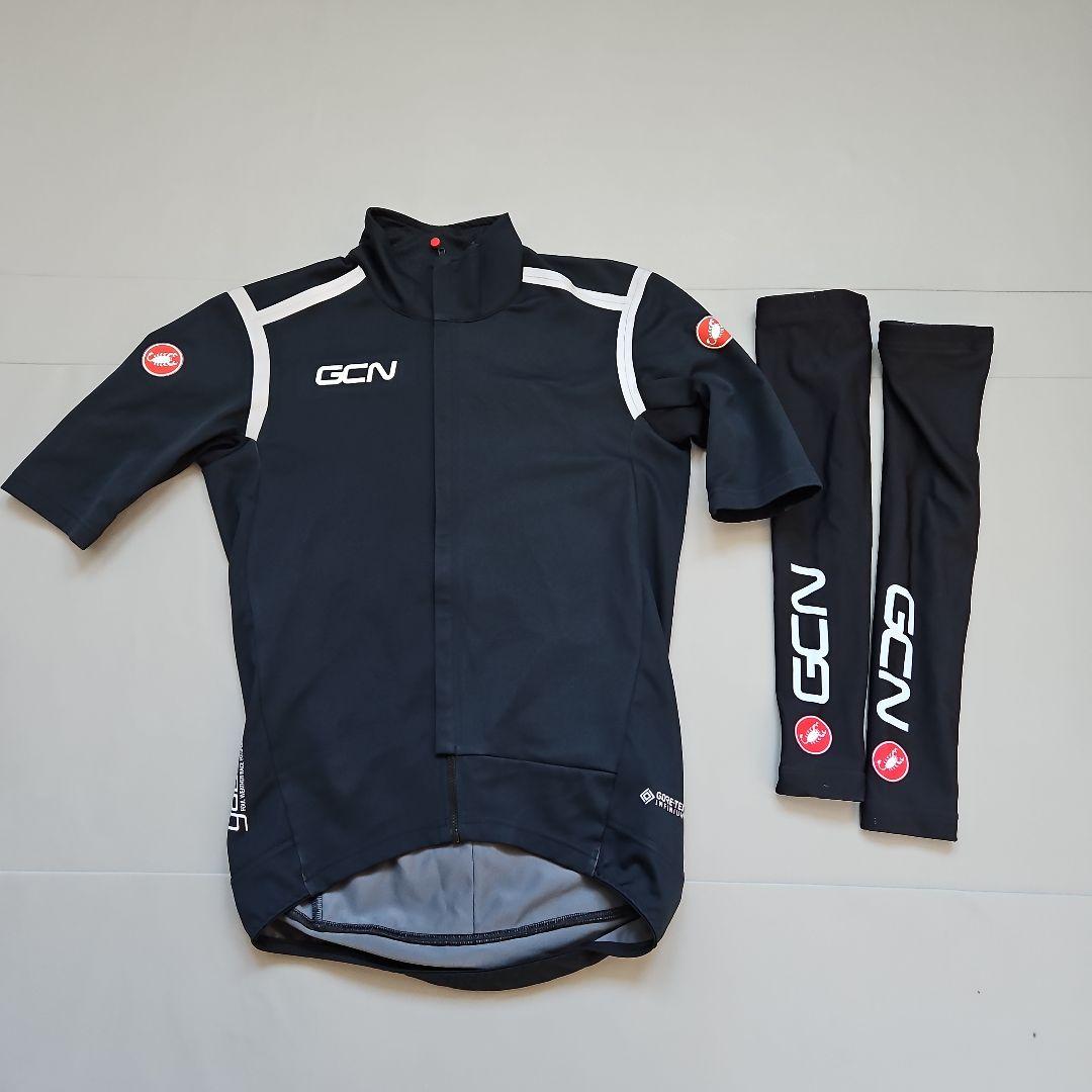 GCN CASTELLI サイクルジャケットサイズM アームカバー付き