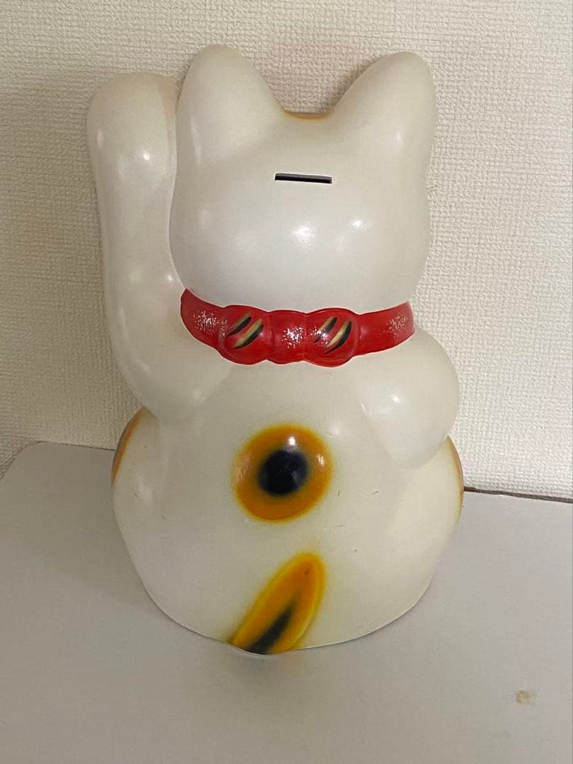 招き猫 貯金箱 陶器 縁起物 商売繁盛開運置 物 昭和レトロ