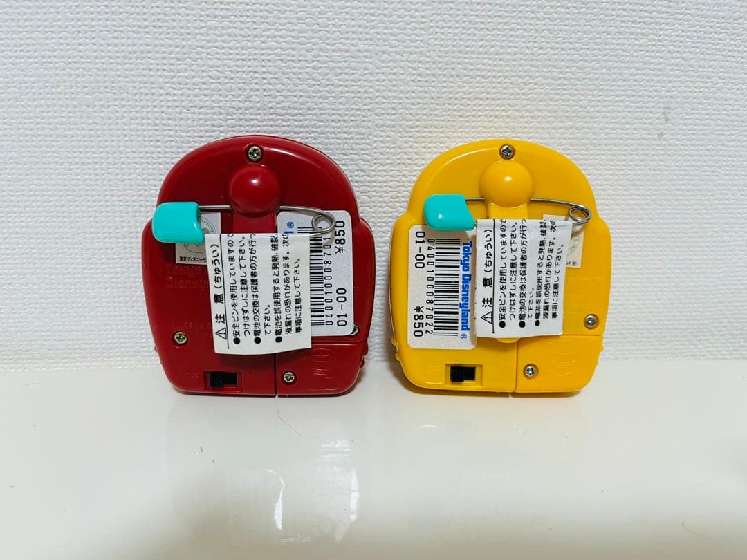 当時物 東京ディズニーランド 光るアニメーションバッジ 2点セット 新品未使用