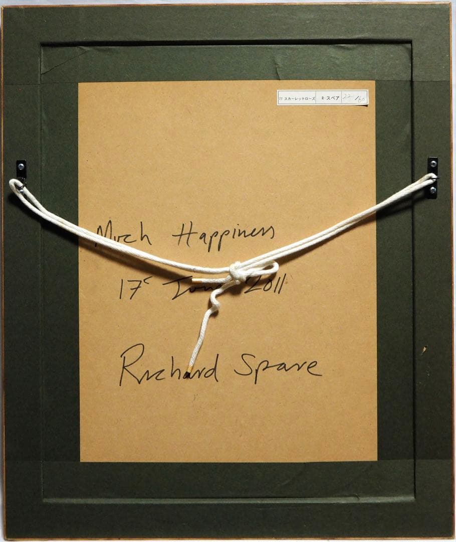 真作■リチャードスペア 版画 Scarlet Rose II■絵画 アイズピリ