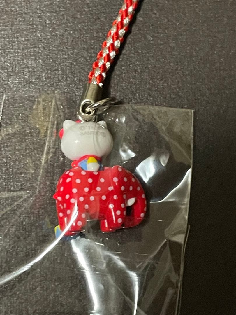 み*き様 激レア！ハローキティ 根付け ドットKT ぞう&飛行機　2個セット