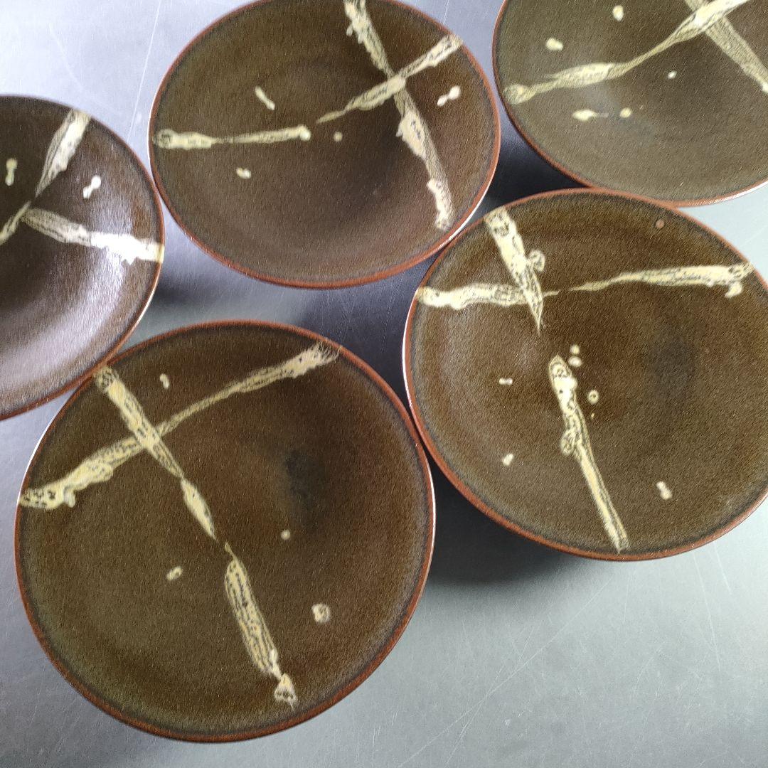 A876-1/木村元次 造/そば釉/組鉢/盛鉢/5客/