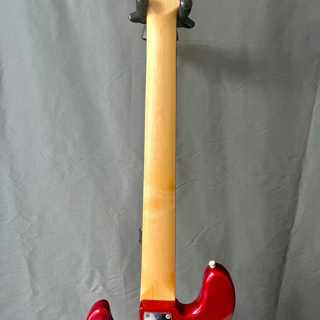 5連ペグ Squier affinity Jazz Bass V 5弦ベース 赤