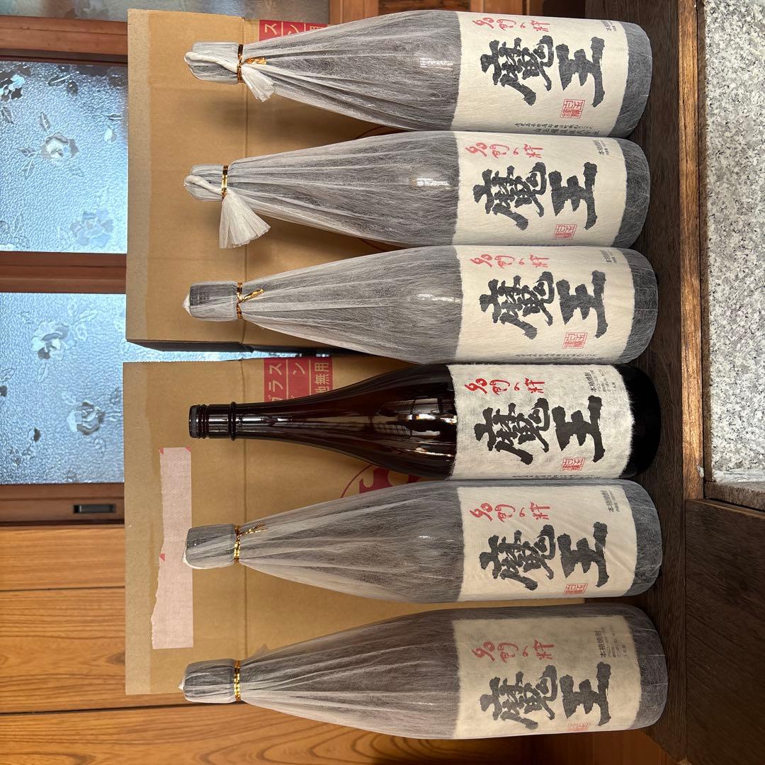 焼酎 魔王の空き瓶　6本セット 専用箱入り３箱