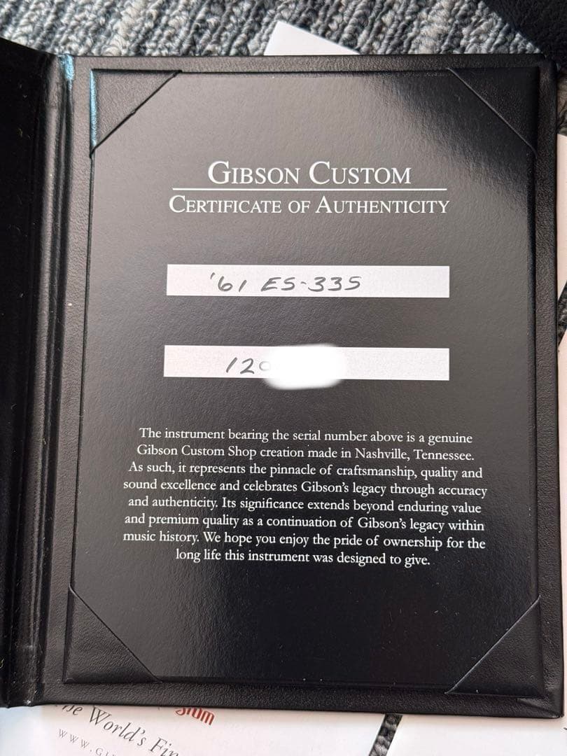 ギター Gibson CustomShop ES-335 '61 Cherry