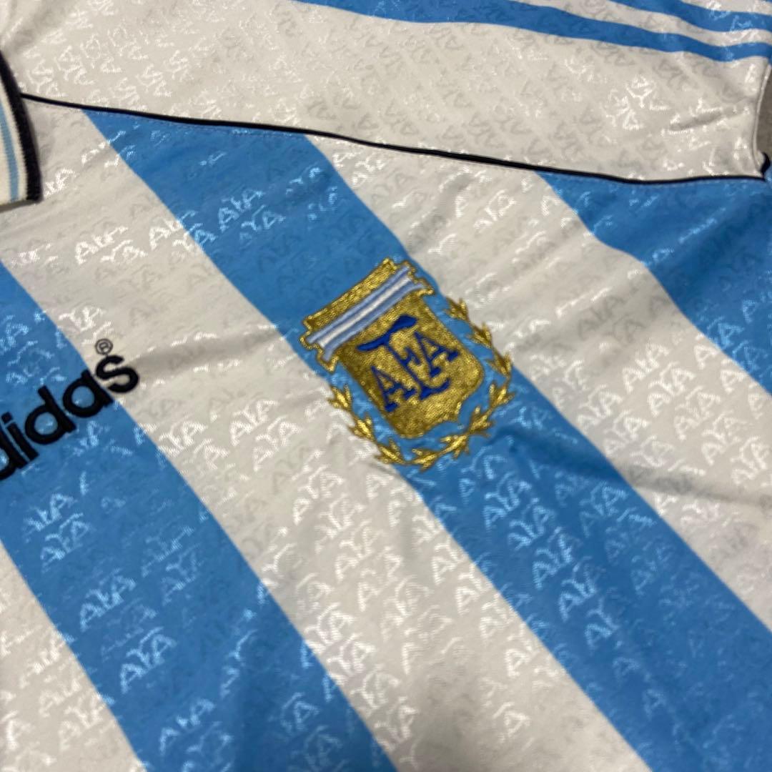 90s adidas アルゼンチン代表 ユニフォーム ゲームシャツ