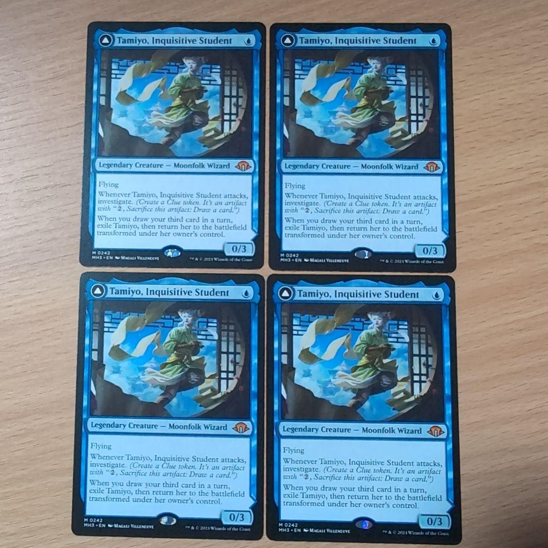 知りたがりの学徒、タミヨウ　英語版　４枚セット