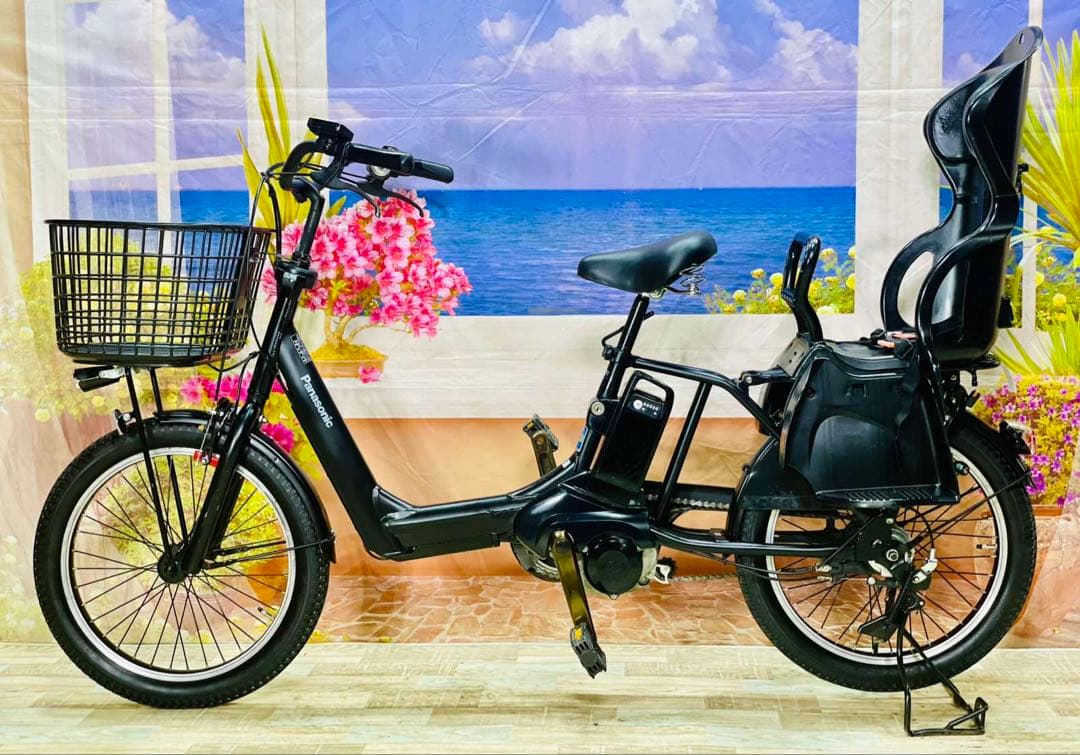 王様 ギュットアニーズ⭐️16AHパナソニック子供乗せ電動アシスト自転Y2199