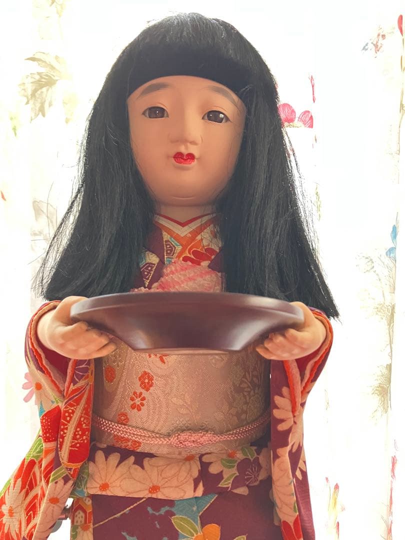 からくり茶運び人形　ゼンマイ仕掛け　少女人形