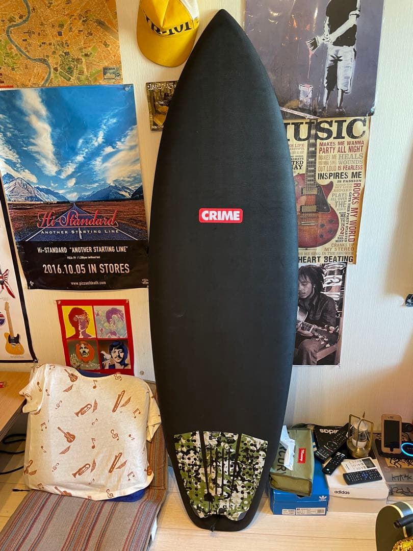CRIME ショートボード ブラック