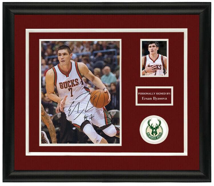 直筆サイン入り写真 エルサン・イルヤソバ  ミルウォーキーバックス SA鑑定済