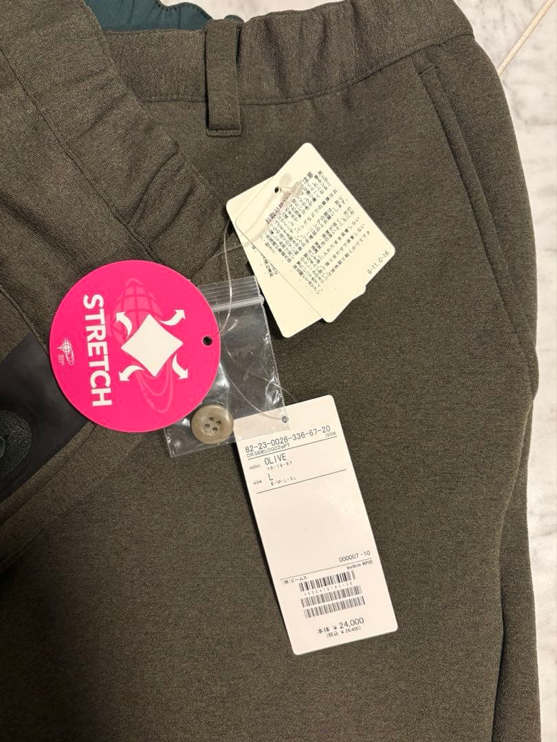 【新品】BEAMS GOLF サイドロゴ ジップポケットパンツ Lサイズ