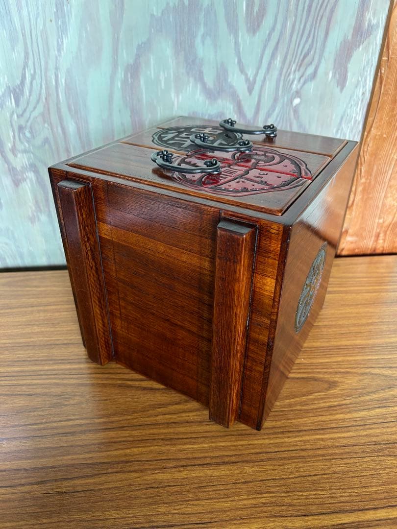 鳥城彫　木製 漆器収納ボックス 引き出し