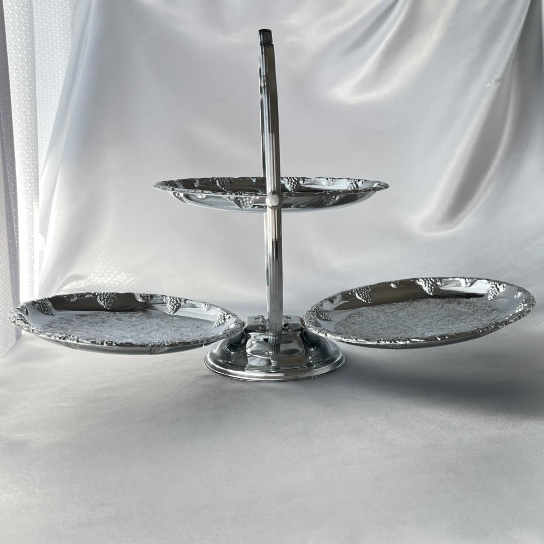 【英国】 葡萄のケーキスタンド バタフライ式