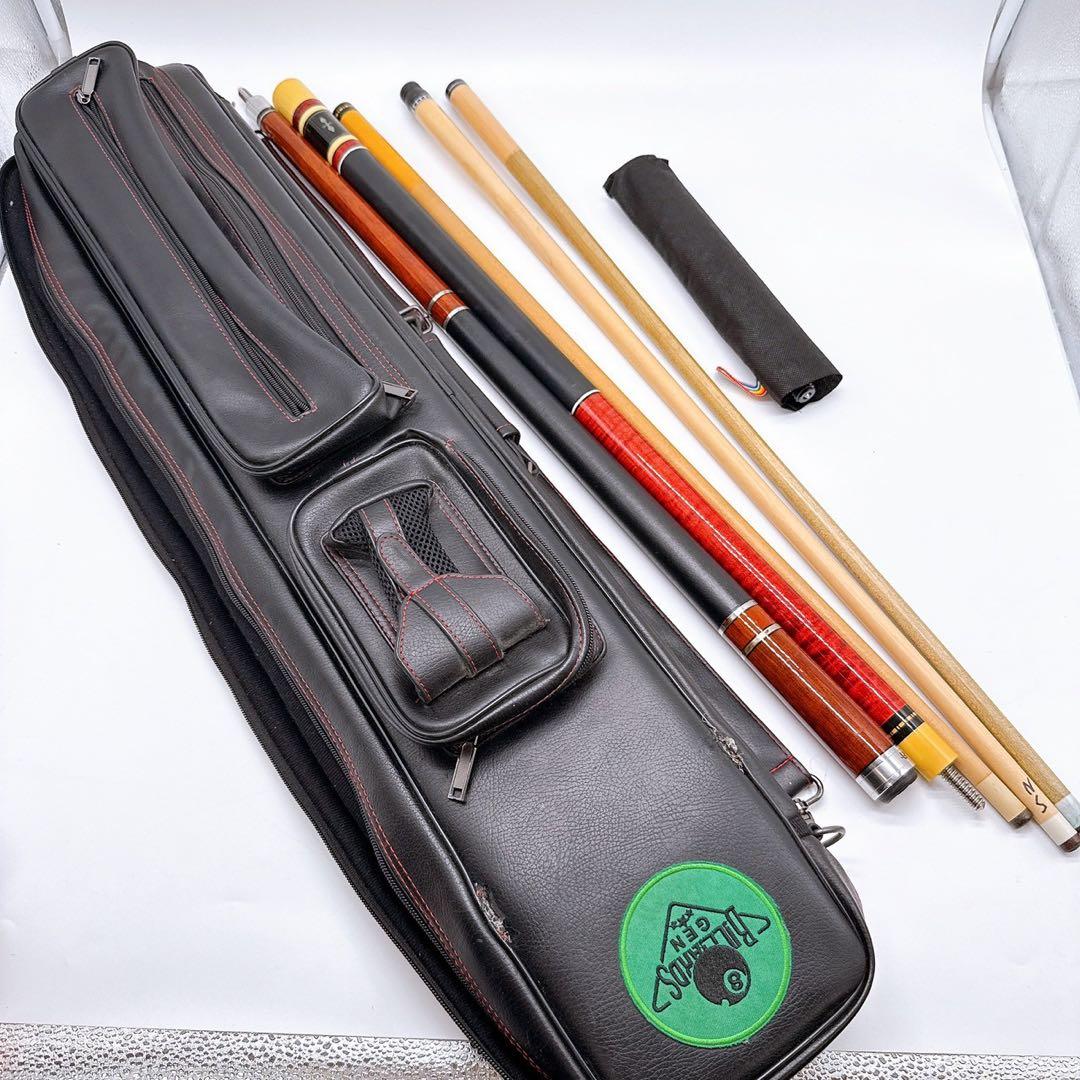 ビリヤードキュー キュー 詳細不明 全長151cm エクステンション・ケース付き