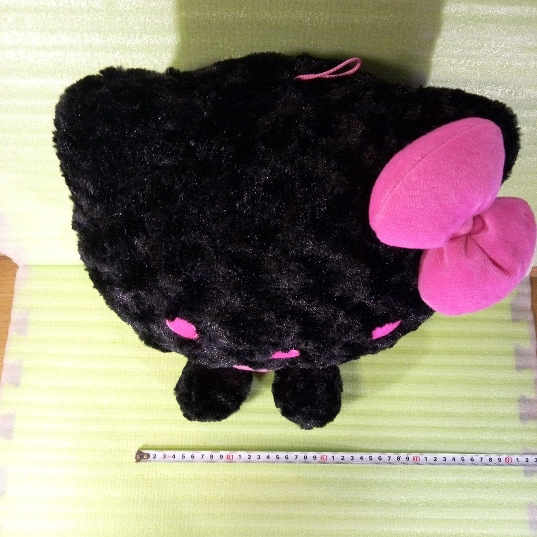 ハローキティ　ぬいぐるみ　EIKOH　エイコー　黒　ブラック　ピンク　レア