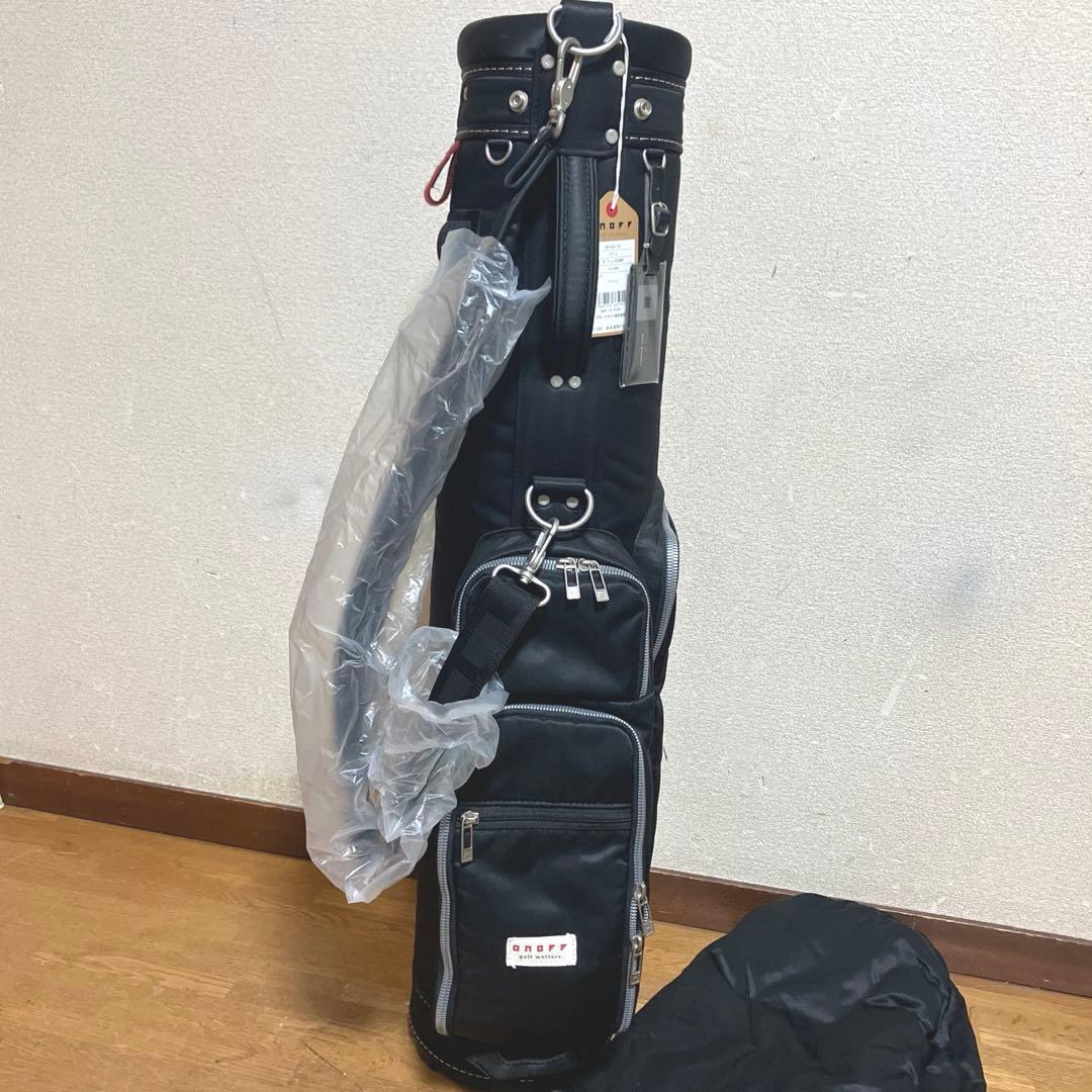 〈未使用〉オノフ ONOFF キャディバッグ 軽量 ７型 小型 ブラック