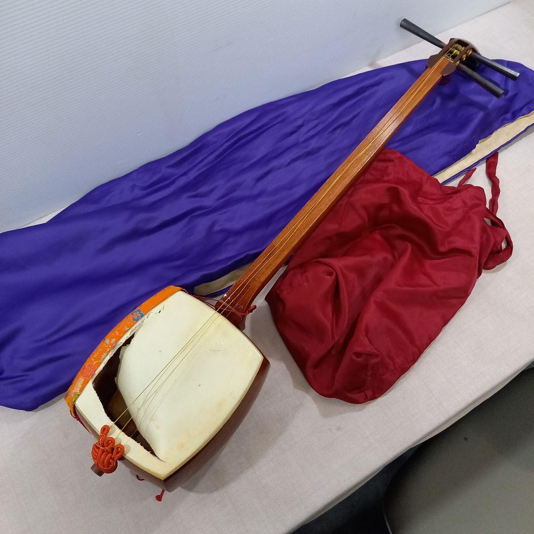 三味線 全長約92cm 昭和製造品 和楽器 現状渡し