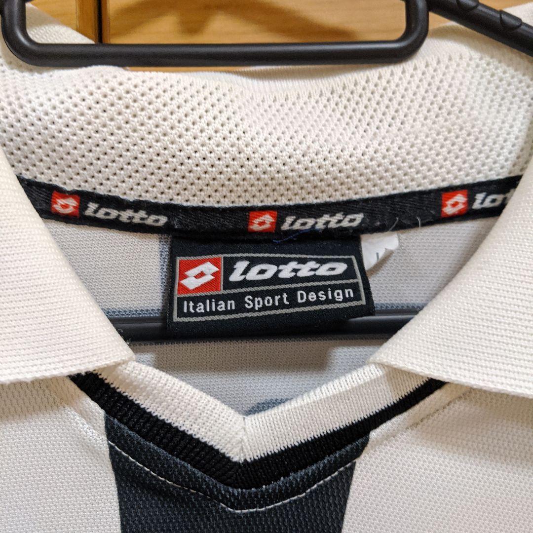 Juventus Lotto ストライプTシャツ L