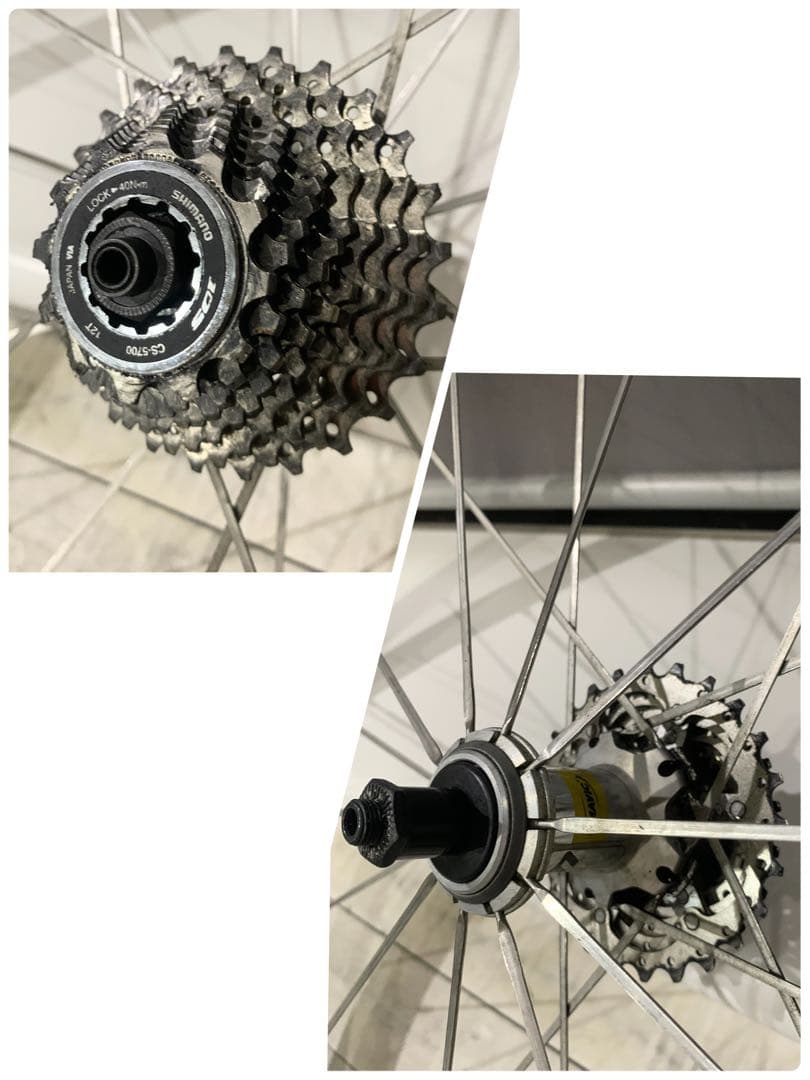 ◆Mavic AKSIUM RACE/マビック◆リアホイール＆スプロケ＆タイヤ