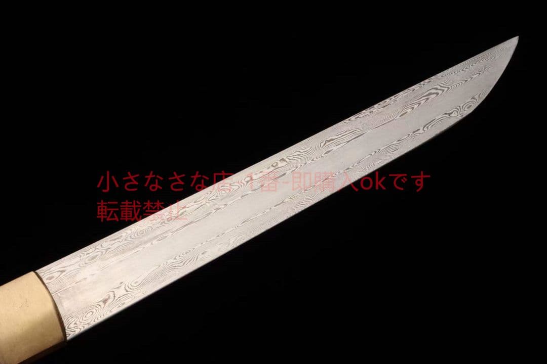 8寸新型酸枝木模様鋼短刀小刀  古兵器 武具 刀装具 日本刀 模造刀 居合刀
